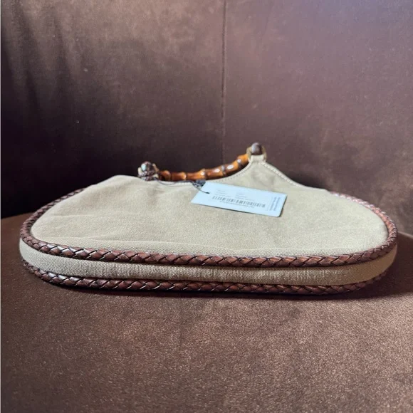 Gucci Pre-Owned
2000-2015 Bamboo line braided-trimming canvas handbag - Picture 4 of 15